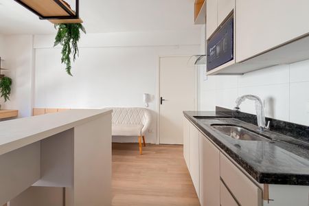 Cozinha de kitnet/studio à venda com 1 quarto, 25m² em Vila Mariana, São Paulo