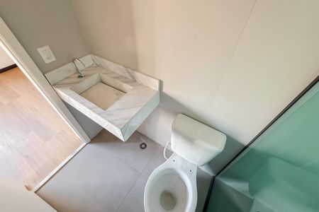 Banheiro de kitnet/studio à venda com 1 quarto, 25m² em Vila Mariana, São Paulo