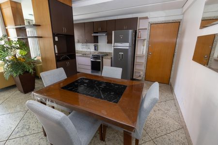 Sala de Jantar de apartamento à venda com 2 quartos, 77m² em Vila da Serra, Nova Lima