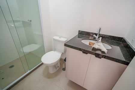 Studio para alugar com 24m², 1 quarto e sem vaga Studio para alugar com 24m², 1 quarto e sem vagaBanheiro