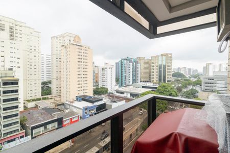 Varanda de kitnet/studio à venda com 1 quarto, 40m² em Indianópolis, São Paulo
