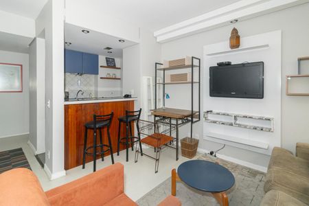 Sala de kitnet/studio à venda com 1 quarto, 40m² em Indianópolis, São Paulo