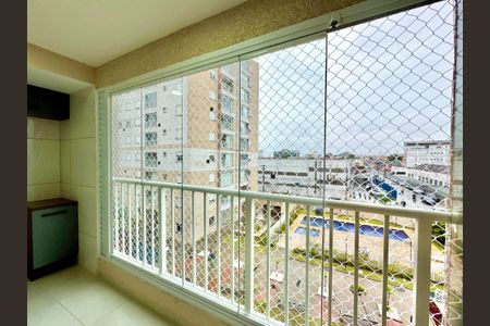 Varanda da sala  de apartamento para alugar com 2 quartos, 55m² em Vila Itapegica, Guarulhos