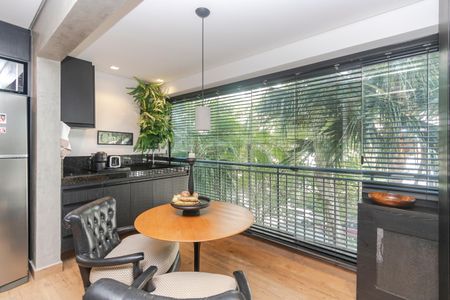 Studio à venda com 37m², 1 quarto e 1 vagaVaranda