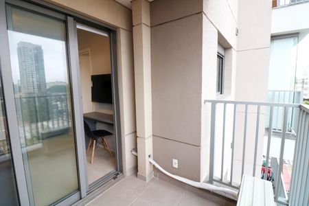 Varanda de kitnet/studio para alugar com 1 quarto, 29m² em Chácara Santo Antônio (zona Sul), São Paulo