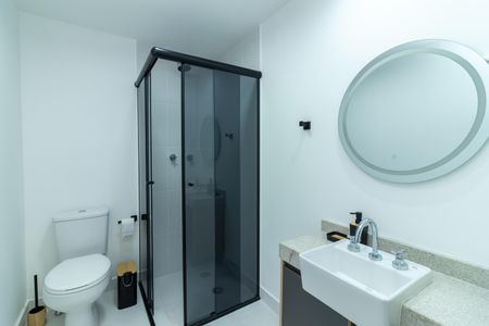 Banheiro de apartamento à venda com 1 quarto, 28m² em Parada Inglesa, São Paulo