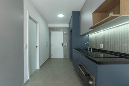 Cozinha de apartamento para alugar com 1 quarto, 28m² em Santo Amaro, São Paulo