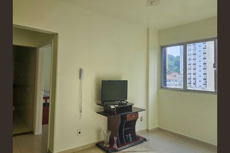 Sala de apartamento para alugar com 1 quarto, 55m² em Centro, Guarujá
