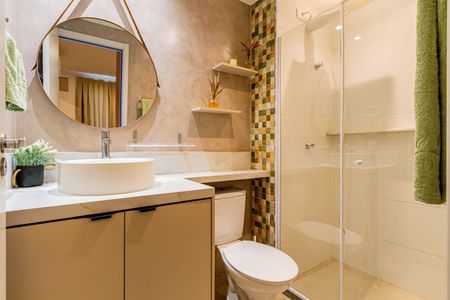 Apartamento para alugar com 25m², 1 quarto e sem vaga Apartamento para alugar com 25m², 1 quarto e sem vagaBanheiro