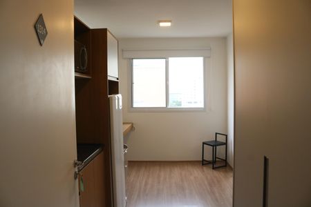 Sala e Cozinha Integrada de apartamento para alugar com 1 quarto, 24m² em Barra Funda, São Paulo