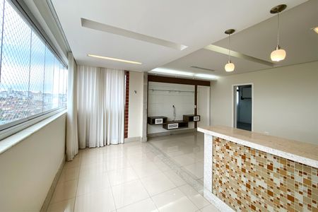 Varanda da Sala de apartamento à venda com 4 quartos, 110m² em Sagrada Família, Belo Horizonte