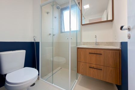 Banheiro de kitnet/studio para alugar com 1 quarto, 37m² em Sacomã, São Paulo