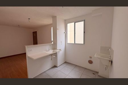 Cozinha de apartamento para alugar com 2 quartos, 40m² em Lorena Park, Goiânia
