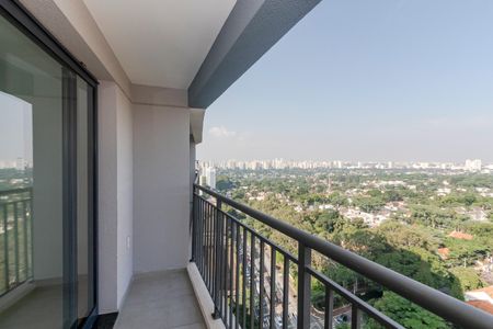 Varanda de kitnet/studio para alugar com 1 quarto, 34m² em Santo Amaro, São Paulo