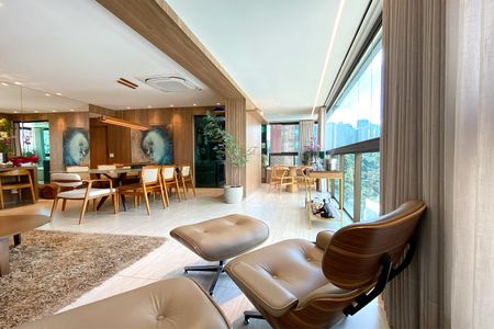 Varanda da Sala de apartamento à venda com 3 quartos, 180m² em Vale do Sereno, Nova Lima