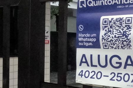 Apartamento para alugar com 45m², 1 quarto e 1 vagaFachada | Adesivo/Placa Quintoandar instalado 