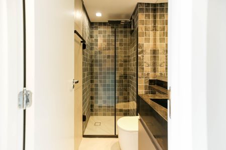 Studio para alugar com 25m², 1 quarto e sem vaga Studio para alugar com 25m², 1 quarto e sem vagaBanheiro