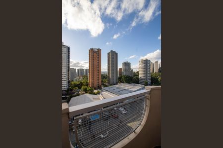 Varanda da Sala de apartamento para alugar com 1 quarto, 68m² em Vila Andrade, São Paulo