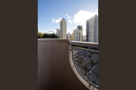 Varanda da Sala de apartamento para alugar com 1 quarto, 68m² em Vila Andrade, São Paulo