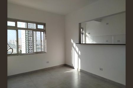 Sala com cozinha americana de apartamento à venda com 2 quartos, 64m² em Tatuapé, São Paulo