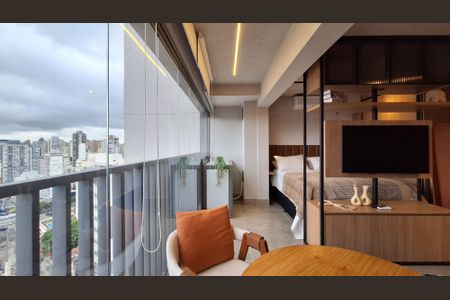 Varanda de apartamento para alugar com 1 quarto, 34m² em Pompeia, São Paulo