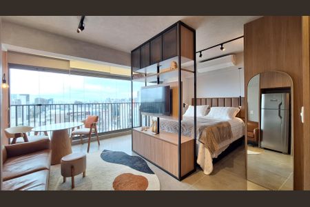 Sala/Quarto/Cozinha de apartamento para alugar com 1 quarto, 34m² em Pompeia, São Paulo