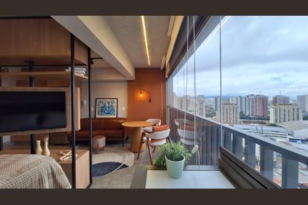 Varanda de apartamento para alugar com 1 quarto, 34m² em Pompeia, São Paulo