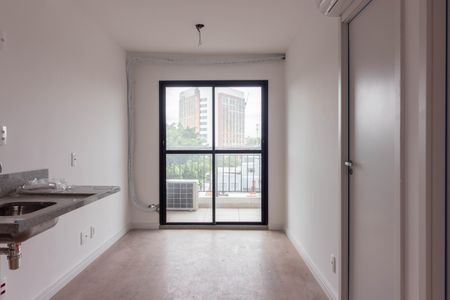 Sala/Cozinha de apartamento à venda com 1 quarto, 27m² em Indianópolis, São Paulo