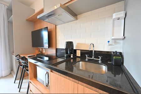 Studio à venda com 28m², 1 quarto e sem vagaCozinha