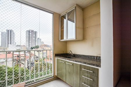 Varanda da Sala de apartamento para alugar com 3 quartos, 74m² em Vila Helena, Santo André