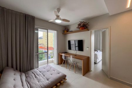 Sala de apartamento para alugar com 1 quarto, 41m² em Aclimação, São Paulo