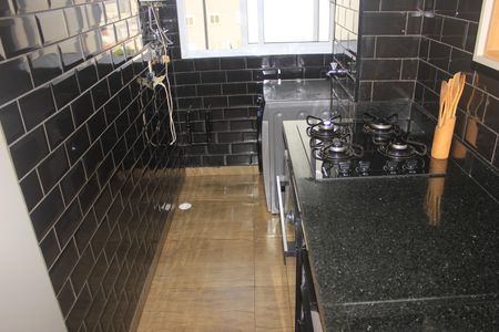 Apartamento à venda com 59m², 2 quartos e 1 vagaCozinha com lavanderia