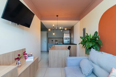 Sala de apartamento para alugar com 1 quarto, 46m² em Petrópolis, Porto Alegre