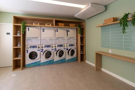 Studio para alugar com 24m², 1 quarto e sem vaga Studio para alugar com 24m², 1 quarto e sem vagaLavanderia