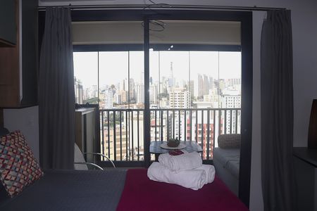 Studio à venda com 24m², 1 quarto e sem vagaVaranda