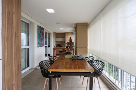 Varanda da Sala de apartamento para alugar com 3 quartos, 195m² em Vila Andrade, São Paulo