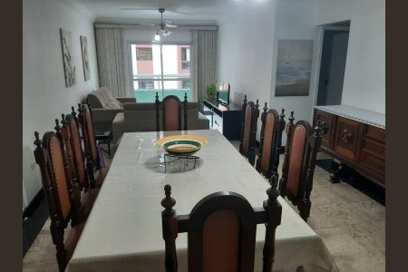 Sala de jantar de apartamento para alugar com 3 quartos, 190m² em Canto do Forte, Praia Grande
