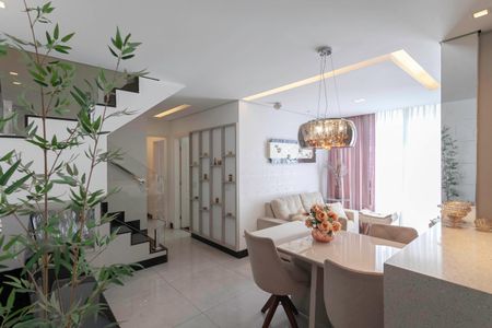 Sala 1 de apartamento à venda com 4 quartos, 143m² em Castelo, Belo Horizonte