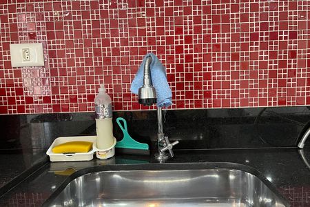 Cozinha e Área de Serviço de kitnet/studio para alugar com 0 quarto, 44m² em Aparecida, Santos