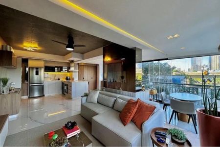 Sala de apartamento à venda com 1 quarto, 82m² em Cidade Monções, São Paulo