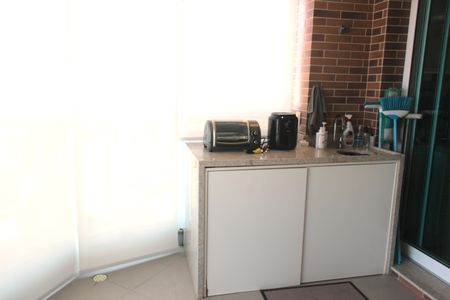 Varanda da Sala de apartamento para alugar com 1 quarto, 45m² em Gonzaga, Santos