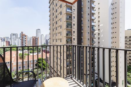 Studio para alugar com 32m², 1 quarto e sem vagaVaranda