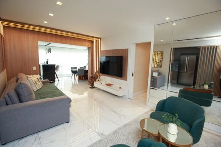 Sala de apartamento para alugar com 3 quartos, 113m² em Vila Assunção, Santo André