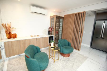 Sala de apartamento para alugar com 3 quartos, 113m² em Vila Assunção, Santo André