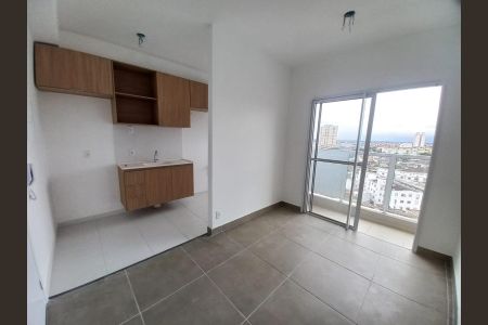 Sala de apartamento para alugar com 1 quarto, 40m² em Catiapoã, São Vicente
