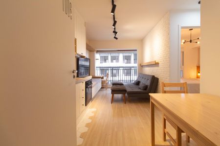Sala e Cozinha de apartamento para alugar com 1 quarto, 32m² em Vila Mariana, São Paulo