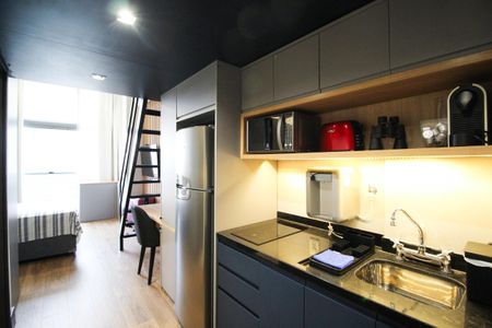 Studio à venda com 31m², 1 quarto e sem vagaCozinha