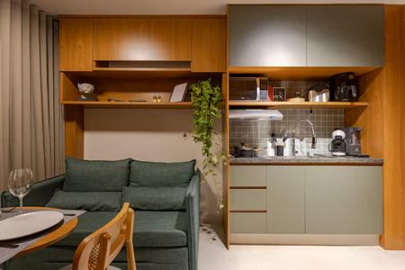 Sala de apartamento à venda com 1 quarto, 29m² em Barra Funda, São Paulo