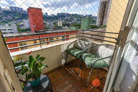 varanda da de apartamento para alugar com 3 quartos, 80m² em Estoril, Belo Horizonte