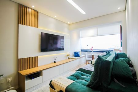Sala de apartamento para alugar com 2 quartos, 70m² em Jardim Analia Franco, São Paulo